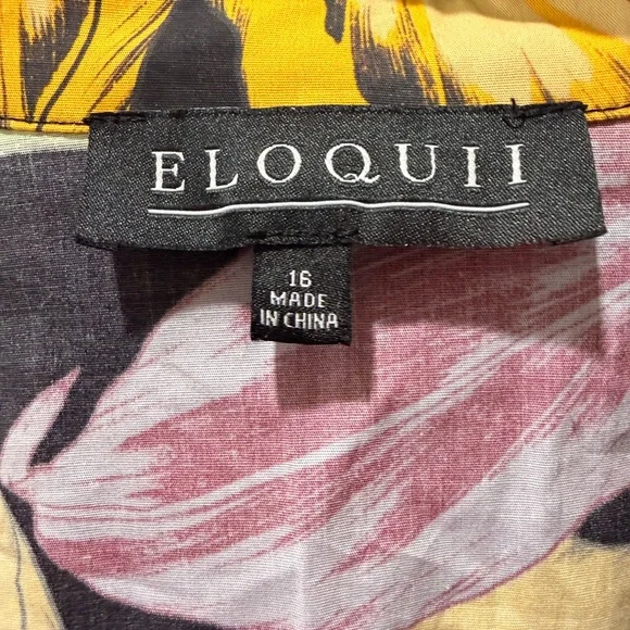 NWT Eloquii Multicolor Floral Top – SZ 16 🌸✨ - Picture 3 of 4